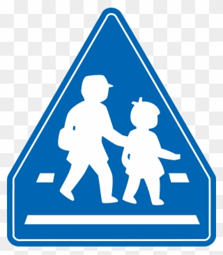 Open - Pedestrian Crossing Sign Japan Clipart