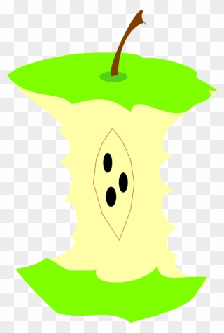 Green Apple Fall Fruit Bitten Png Image - Vector Graphics Clipart