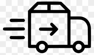 Truck Delivery Shipping Van Import Arrow Comments - White Delivery Png Icon Clipart