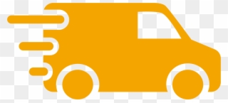 Delivery Van Icon Orange - Blue Delivery Van Png Clipart