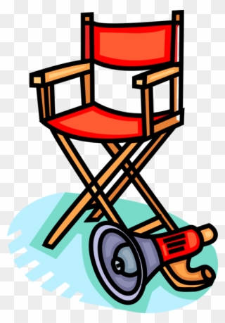 Clipart Chair Hollywood Director - Clip Art Director - Png Download