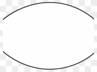 Rugby Ball Clipart Outline - White Oval Shape Png Transparent Png