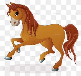 Brown Horse Pony Brown Horse Pony - Imagenes De Caballos Animados Clipart