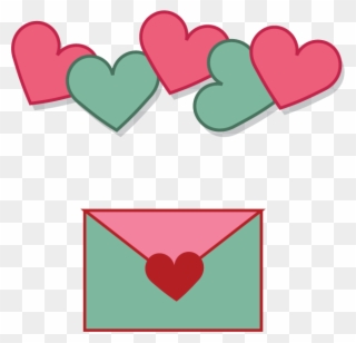 Paper Valentine S Day Love Heart Valentines - Sobre De Papel Animado Clipart