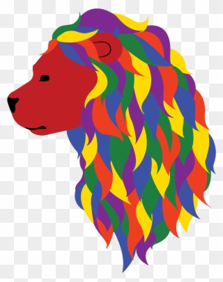 Gay Pride Lion - Gay Clipart