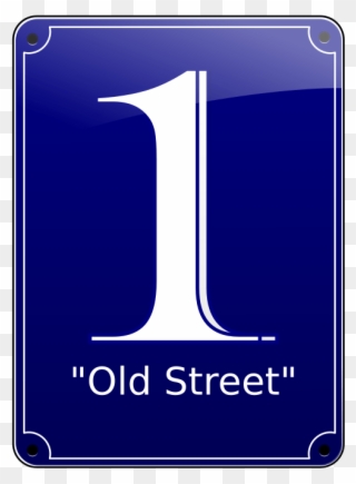 Old Street Sign No 1 Clipart Icon Png - Street Transparent Png