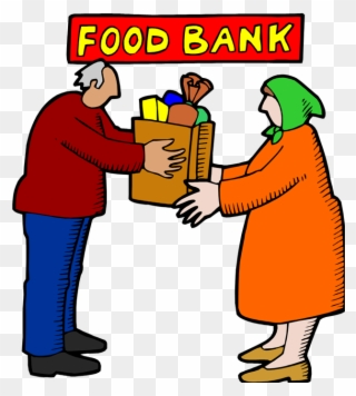 Food Drive - Food Bank Cartoon Clipart