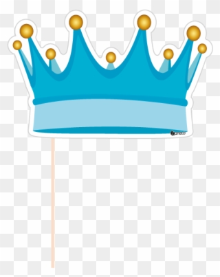 Party Photobooth Props Figure Blue Crown Svg Black - Booth Png Clipart
