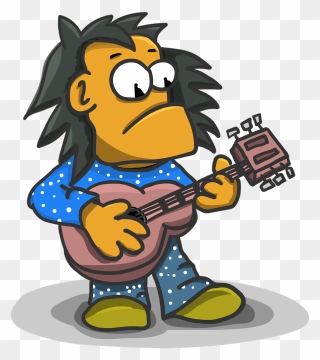 Picture Free Library Cartoon Shop Of Library Buy Clip - Transparent Black Boy Play Guitar - Png Download