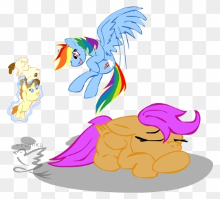 Top Flying Me Stickers For Android & Ios - Mlp Scootaloo Can T Fly Clipart