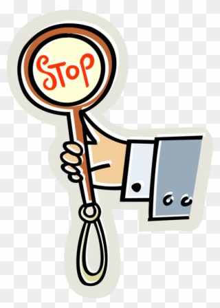 Entrepreneur Holds Traffic Sign - Mao Png Escrito Stop Clipart
