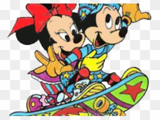 Skateboard Clipart Minnie Mouse - Classici Walt Disney 170 - Png Download