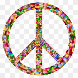Decal Bumper Sticker Peace Symbols - Peace Sign Two Lines Clipart