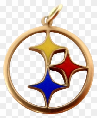 14k Gold And Enamel Pittsburgh Steelers Pendant Or - Pittsburgh Steelers Clipart