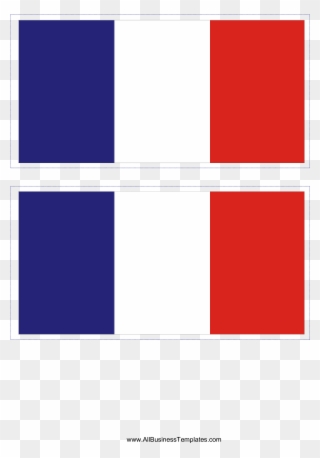 Download This Free Printable French Flag Template A4 - Mini French Flag Transparent Clipart