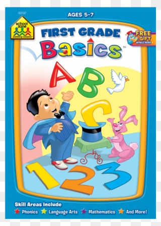 School Zone - First Grade Basics Workbook - 32 Pages Clipart