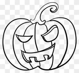 Here's Another One For Halloween - Line Art Clipart