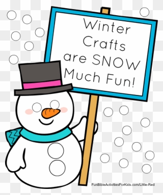 Dot Picture Of Snowman With Graphics From Little Red - Graphics Clipart