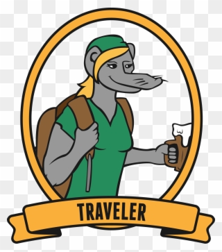To The Traveler Rate, Adventure Means Trying New Things Clipart