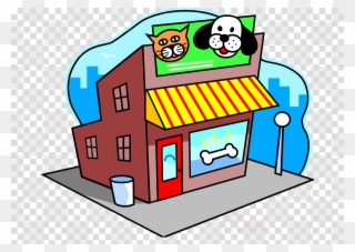 Petshop Cartoon Clipart Labrador Retriever Pet Shop - Pet Store - Png Download