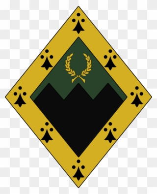 The Baronial Arms Are Blazoned, Per Fess Indented Vert - Barony Of Granite Mountain Clipart