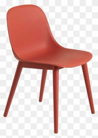Fiber Side Chair Wood Base By Muuto - Muuto Fiber Side Chair - Wood Base Grey/grey Clipart