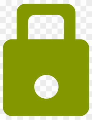 Green Padlock - Combination Lock Clipart