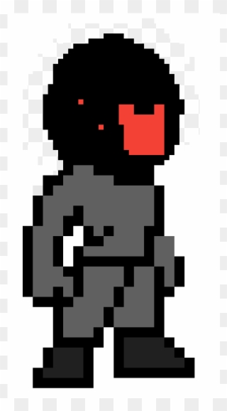 Nathan In Stealth Armor Up Close - Pixel Human Clipart