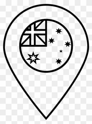 Australia Flag Rubber Stamp - Circle Clipart