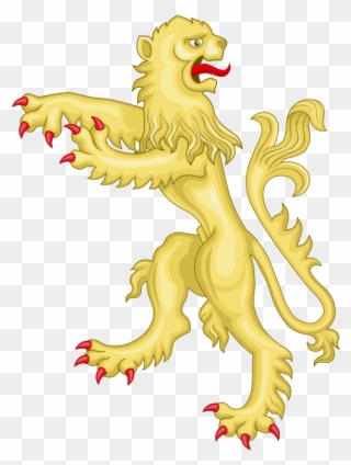 Lion Rampant Regardant, By Heralder - Royal Arms Of Ireland Clipart