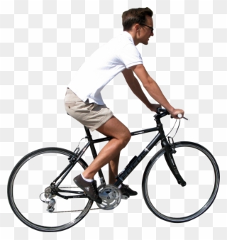 Clip Art Bike Transparent Male - People Bike Png