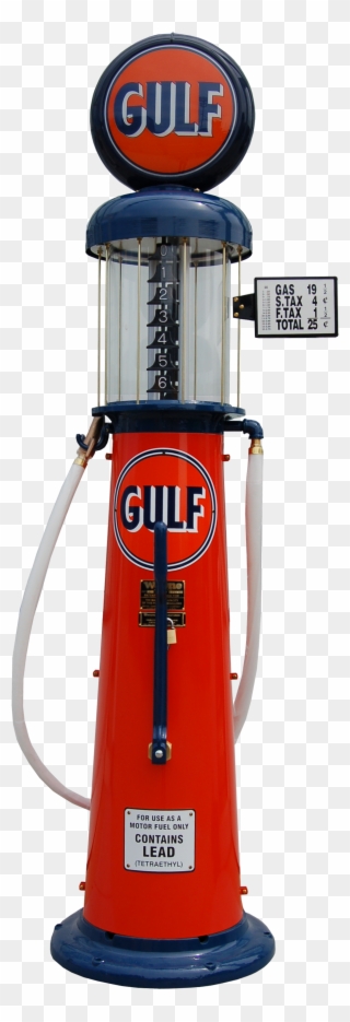 Wayne 615 Reproduction Visible 6 Gallon Pump-orange - Gulf Oil Clipart