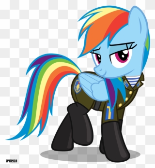 A4r91n, Bedroom Eyes, Clothes, Looking At You, Military - Pony Friendship Is Magic Rainbow Clipart