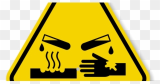 Corrosive Chemical Hazard Symbol Clipart