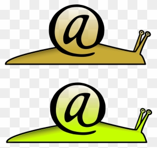 Snail Email Mail Slow Speed Png Image - Slow Email Clipart