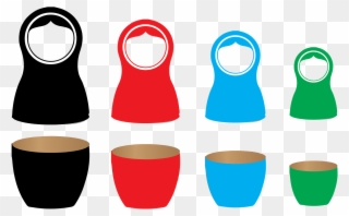 Nesting Dolls, Matryoshka, Nesting - Matrioska Em Png Clipart