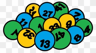 Colorized Lottery Balls - Lottery Clipart - Png Download