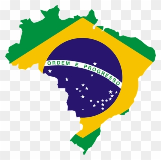 Photo Courtesy Of Pixabay - Brazil Flag Map Clipart