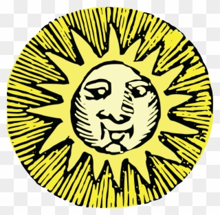 Free Clipart Of A Sun With A Face - Let The Sun Shine Magnets - Png Download