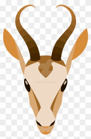 Horns Vector Gazelle Graphic Royalty Free Library - Logo Clipart