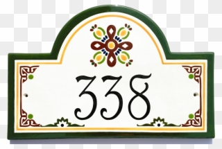 Our Ceramic House Number Plaques And House Number Signs - House Numbering Clipart