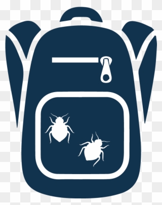 Bed Bugs Are Infesting Schools And Then Are Being Brought - Rucksack Backpack Silhouette Clipart