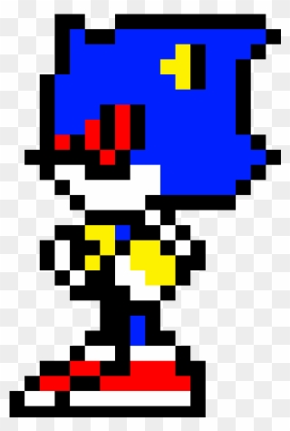 Simple Metal Sonic - Sonic Metal Sonic Pixel Clipart