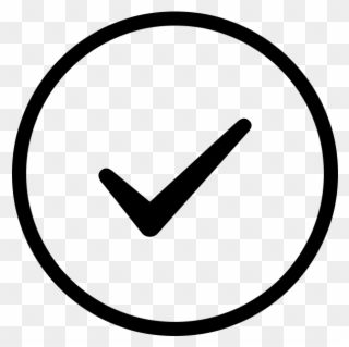 Check Mark Rubber Stamp - Check Icon Clipart