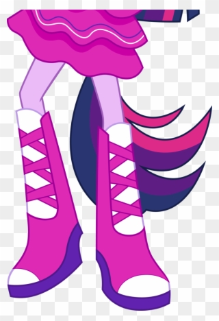 Clip Art Library Artist Teentitansfan Boots Cropped - Twilight Sparkle My Little Pony Equestria Girls - Png Download