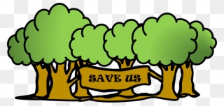 Save A Tree Clipart - Save Trees Clip Art - Png Download