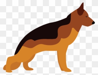 Added A German Shepard And A Saint Bernard To The Collection - German Shepherd Dog Clipart
