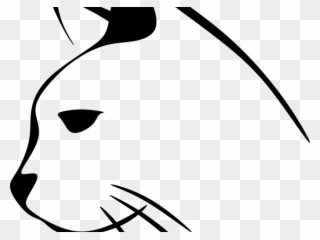 Cat Silhouette Outline - Cat Head Drawing Black Clipart