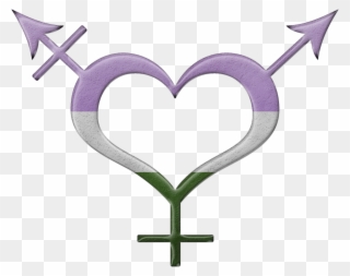 Gender Binary Pride Flag - Transgender Pride Symbol Rectangle Car Magnet Clipart
