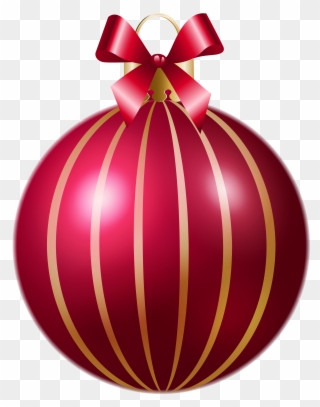 View Full Size - Pink Transparent Christmas Ornaments Clipart
